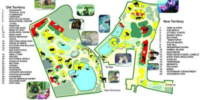 Mapa Moscow zoo