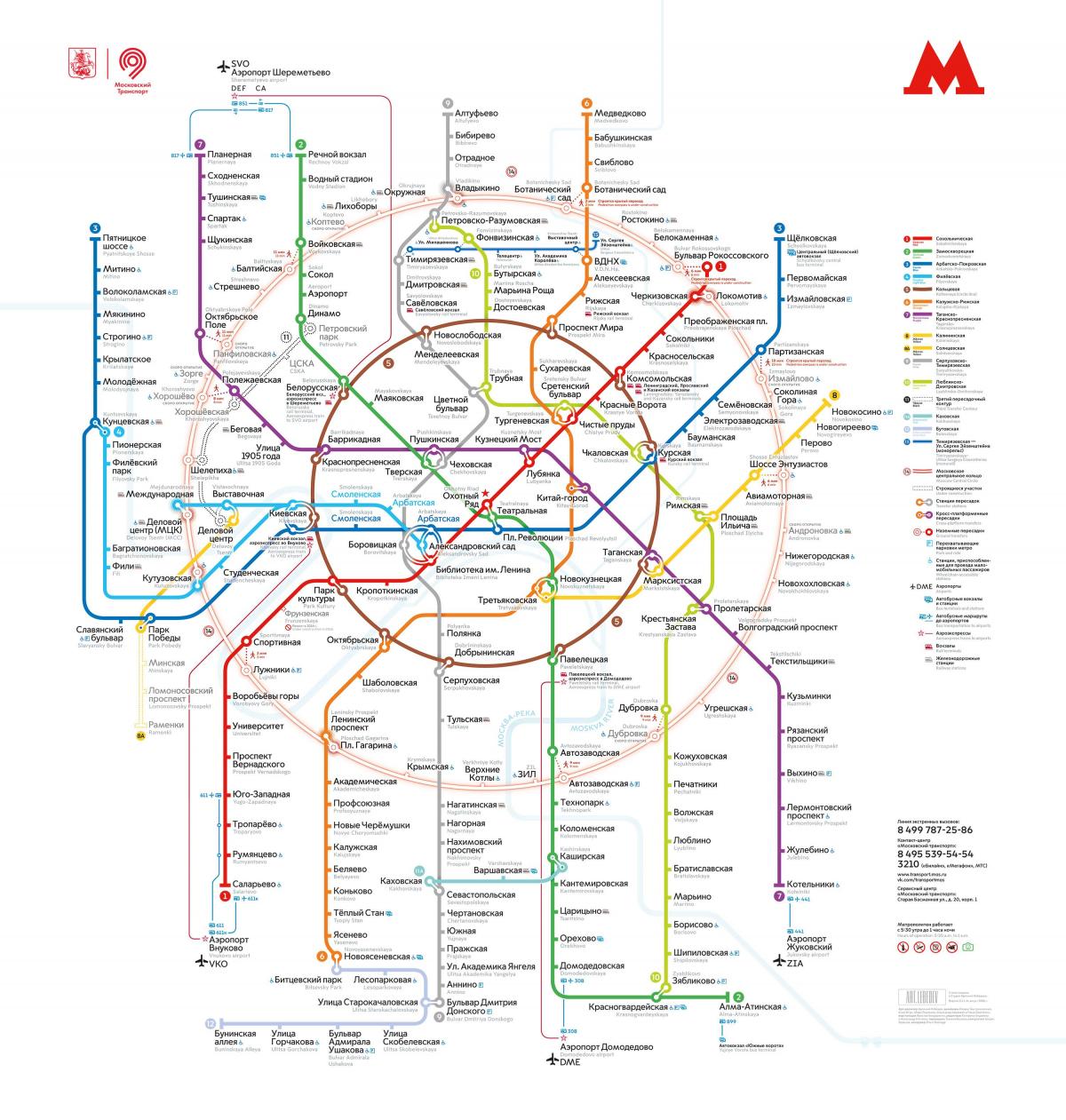 mapa Moskvi metro