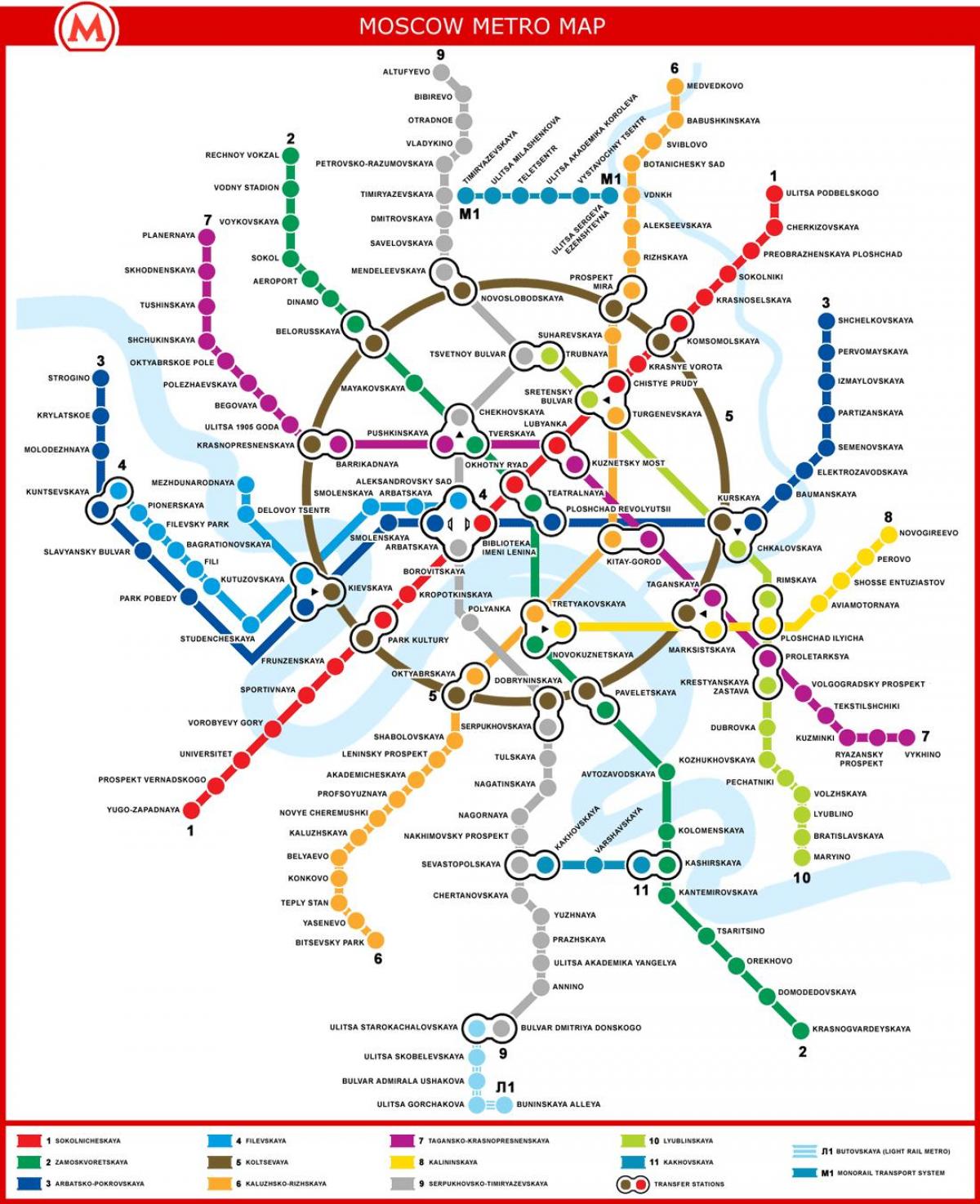 Moskvi mapa metroa