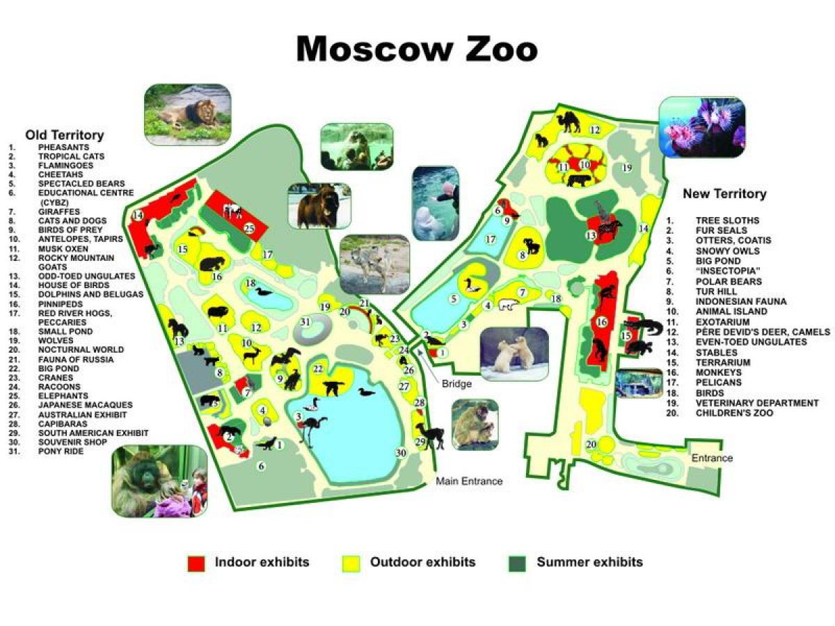 mapa Moscow zoo