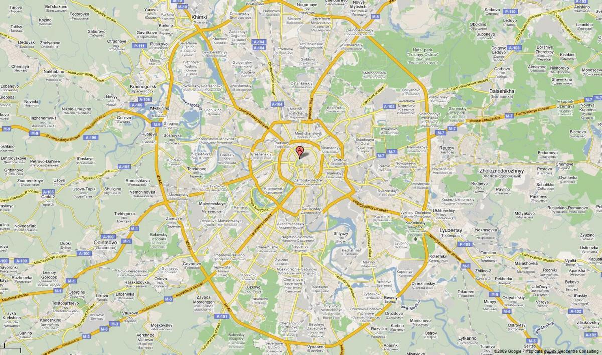 Moskva autoput mapu