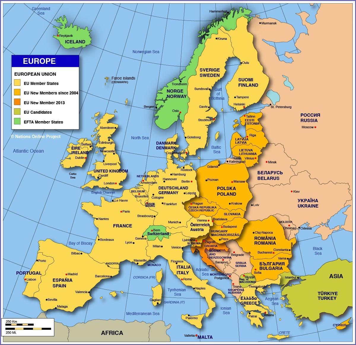 Moskvi na kartu europe