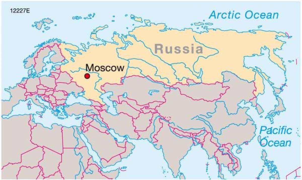 Moskvi na mapi Rusije