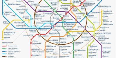 Metro Moskvi mapu