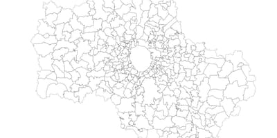 Moskva opštine mapu