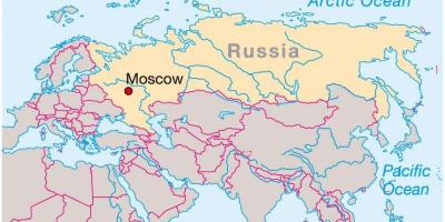 Moskvi na mapi Rusije