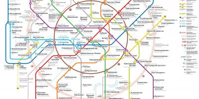 Moskva transport mapu